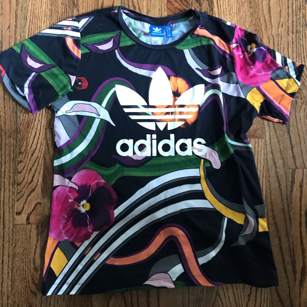 Adidas Colorful Short Sleeve Shirt